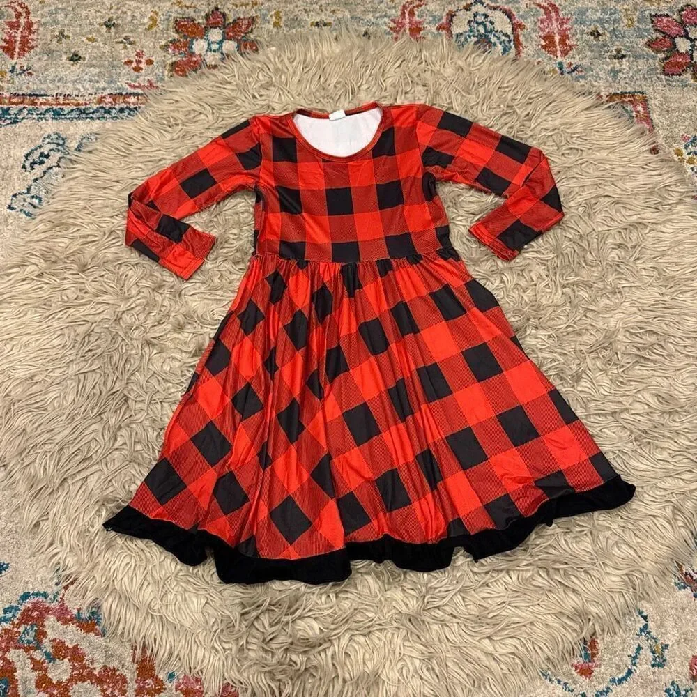 Buffalo Plaid Christmas Fall Dress size 14-16